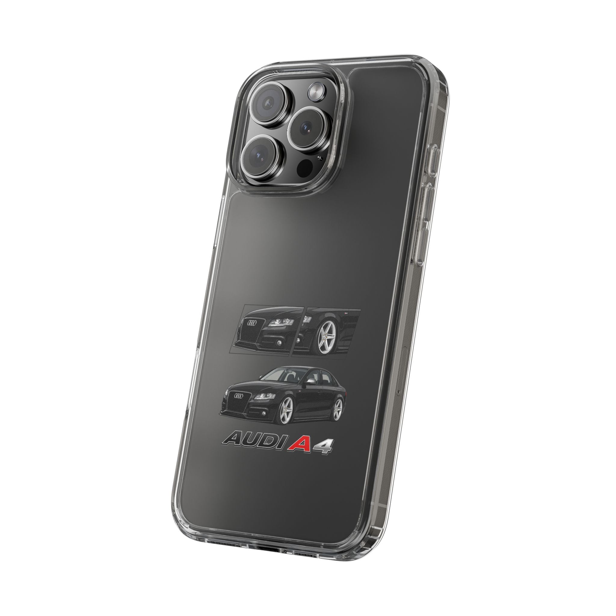 BLACK B8 AUDI A4 PHONE CASES
