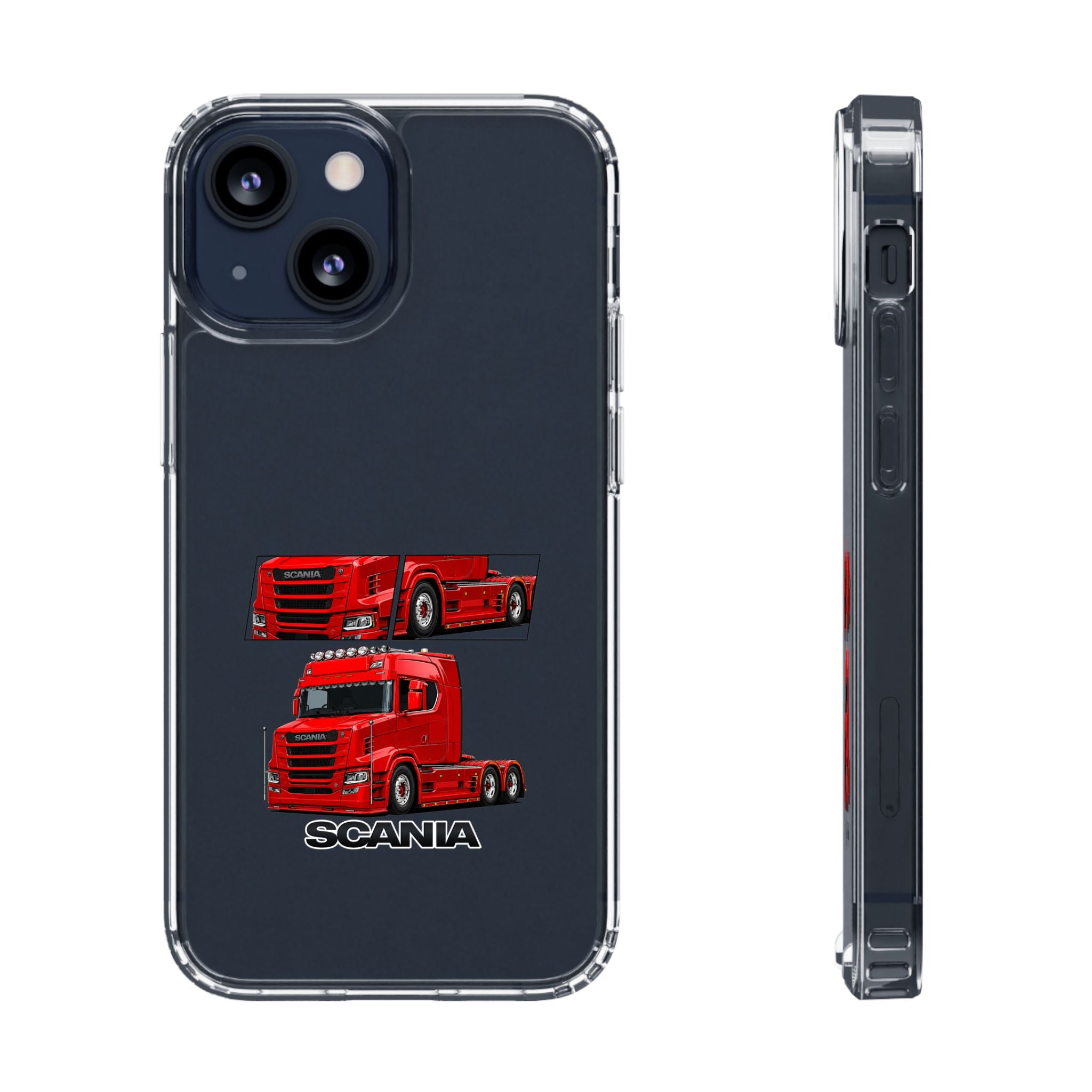 RED SCANIA T-CAB PHONE CASES