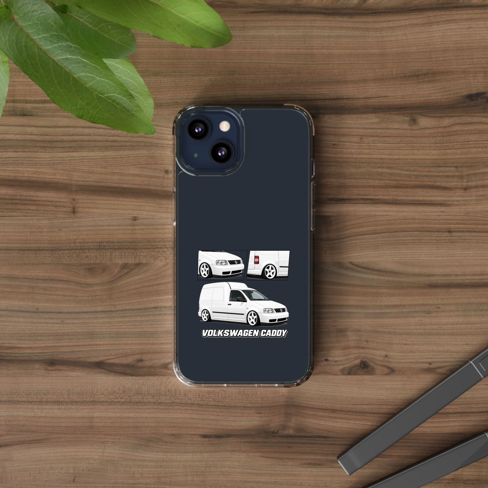WHITE VW CADDY PHONE CASES