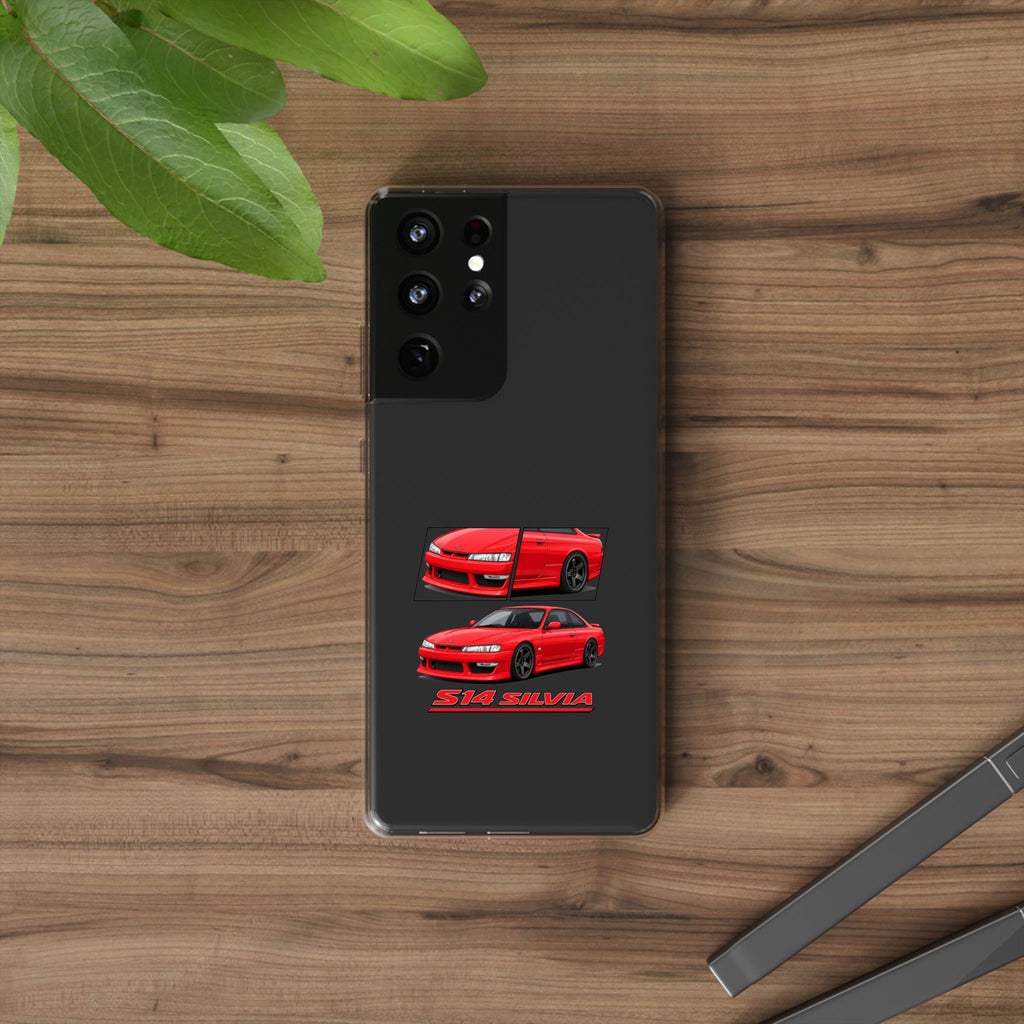RED NISSAN S14 PHONE CASES