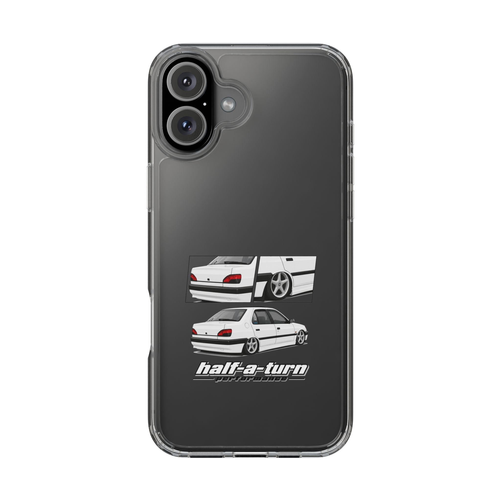 WHITE 306 SEDAN PHONE CASES