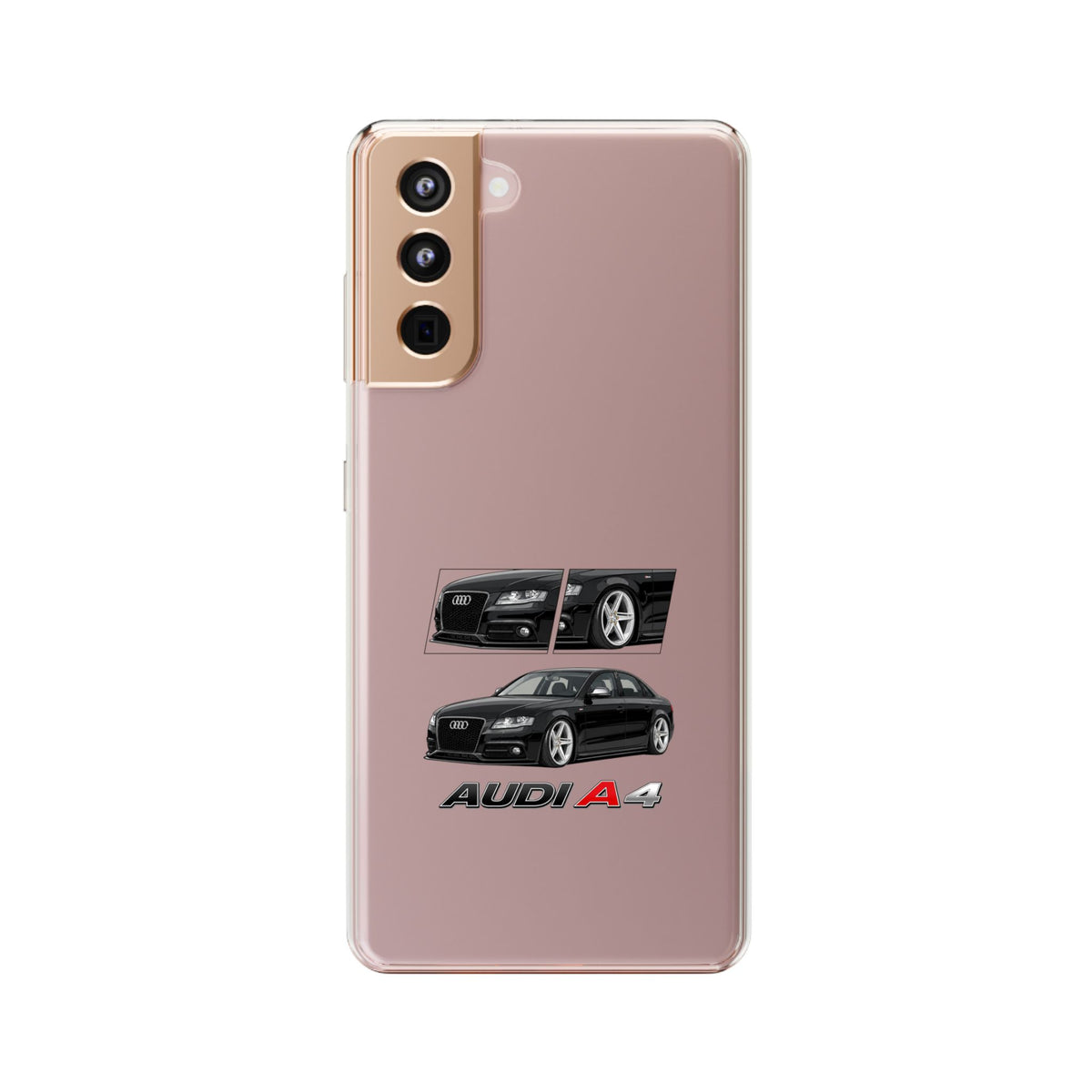 BLACK B8 AUDI A4 PHONE CASES