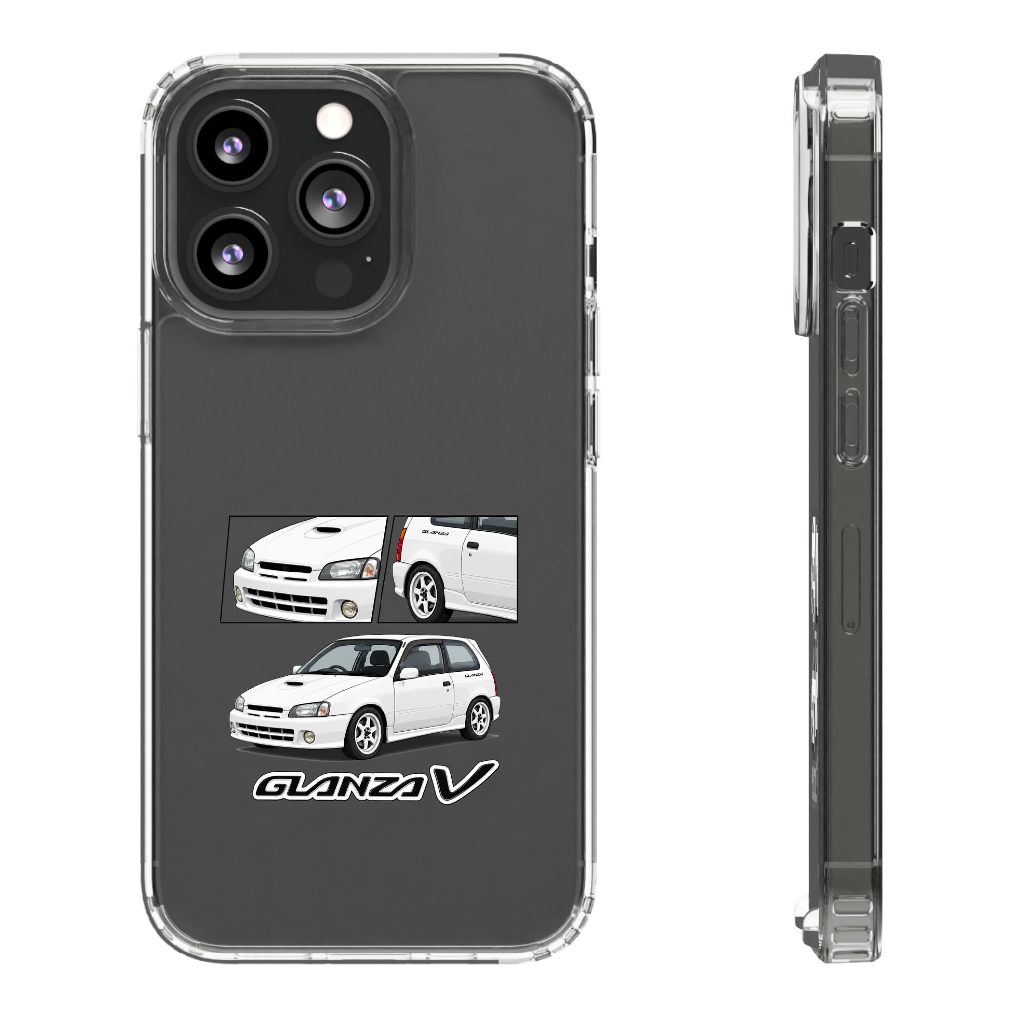 WHITE TOYOTA GLANZA PHONE CASES