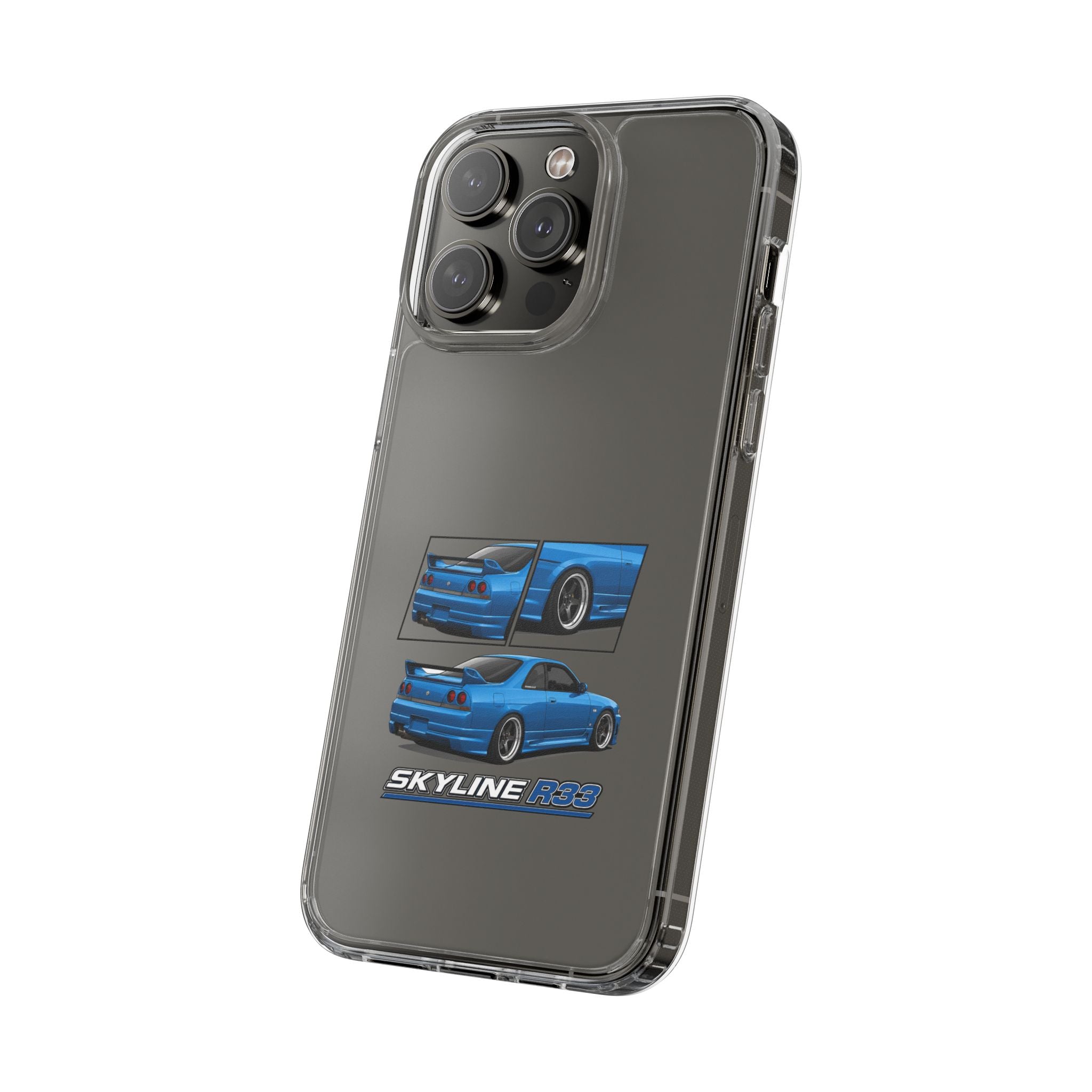 BLUE SKYLINE R33 PHONE CASE
