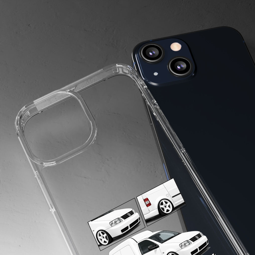 WHITE VW CADDY PHONE CASES
