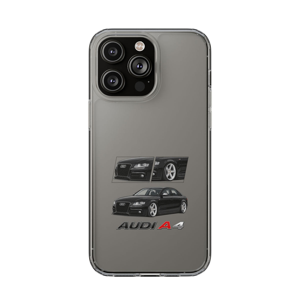 BLACK B8 AUDI A4 PHONE CASES