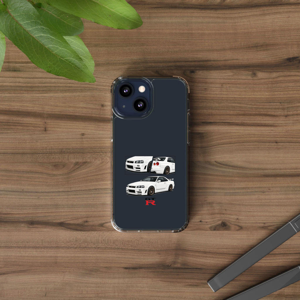 WHITE R34 GTR PHONE CASES