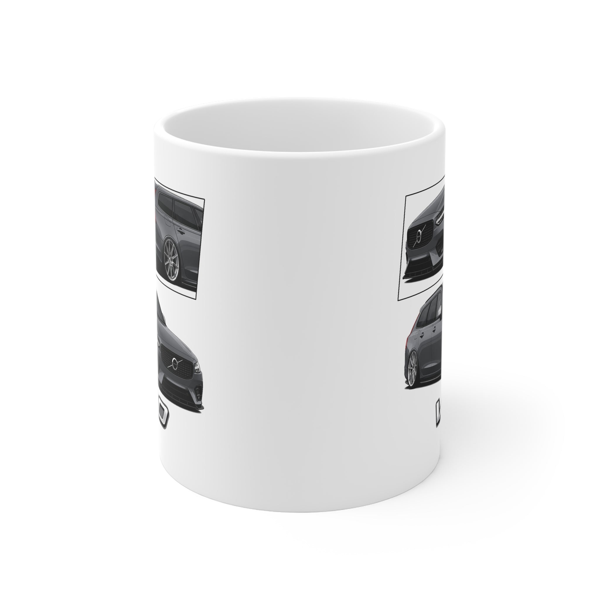 GREY VOLVO V90 MUG
