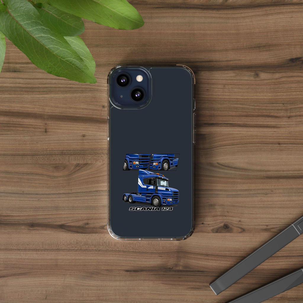 BLUE SCANIA 124 PHONE CASES