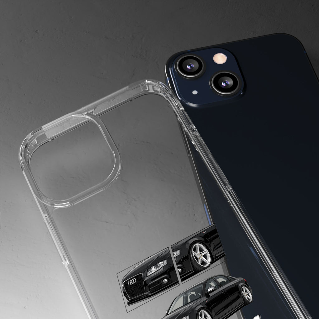 BLACK B8 AUDI A4 PHONE CASES