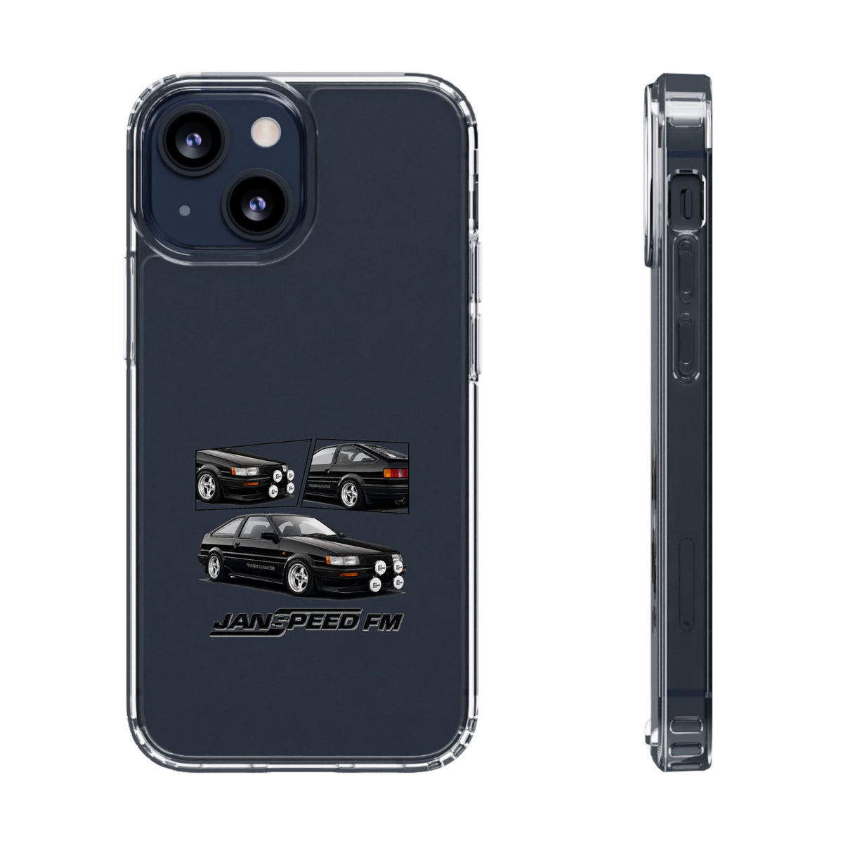 BLACK AE86 TWINCAM PHONE CASES