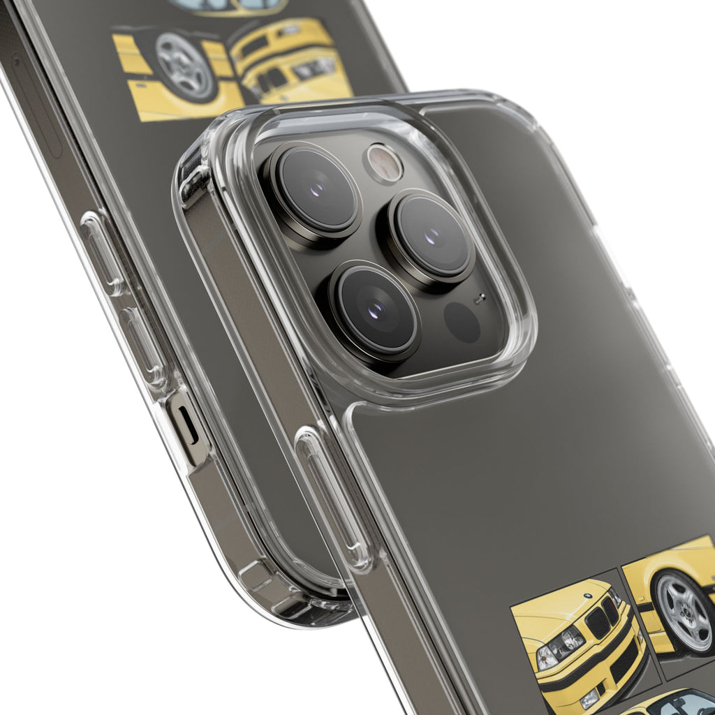 YELLOW BMW E36 PHONE CASE