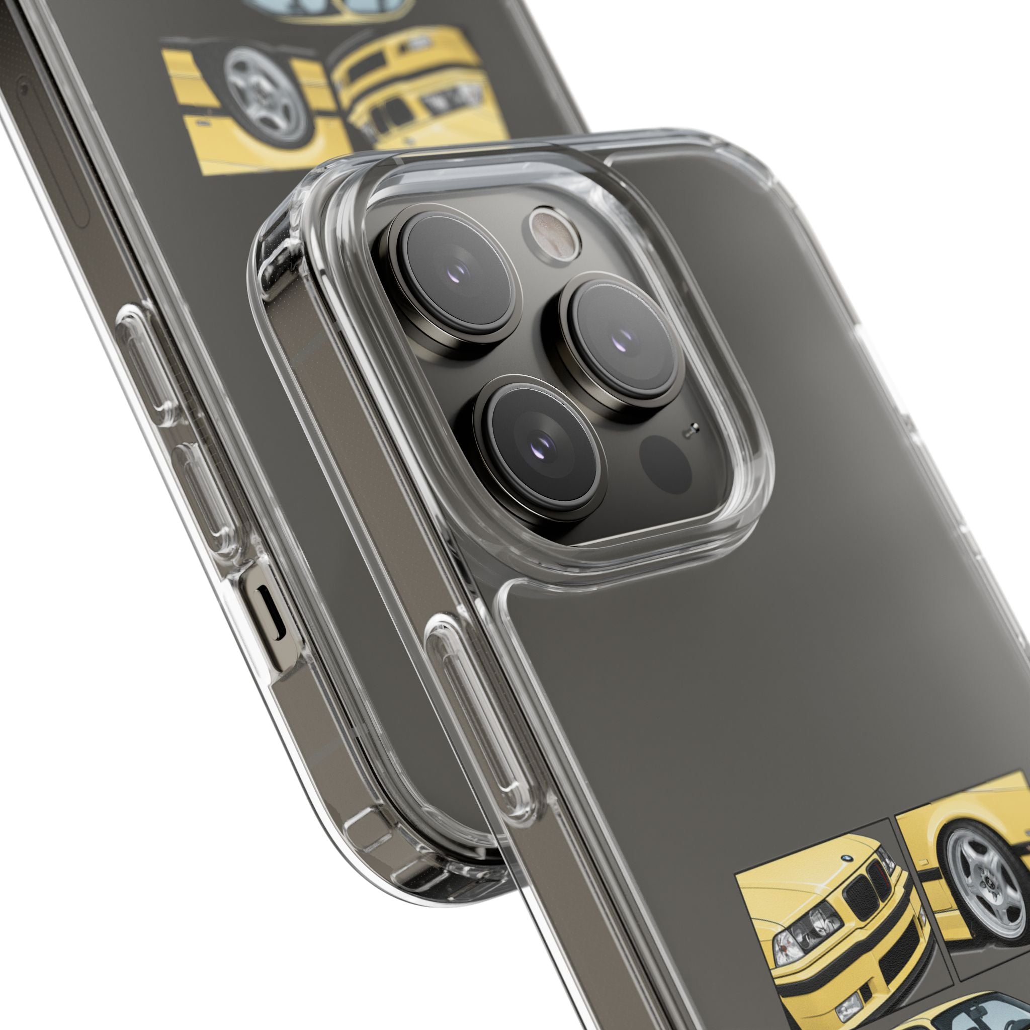YELLOW BMW E36 PHONE CASE