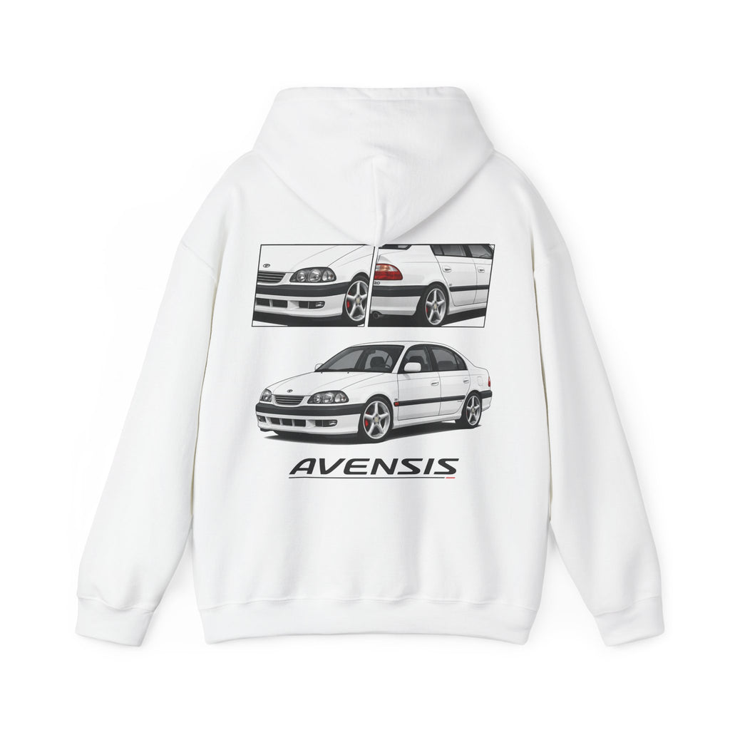 WHITE TOYOTA AVENSIS JUMPER