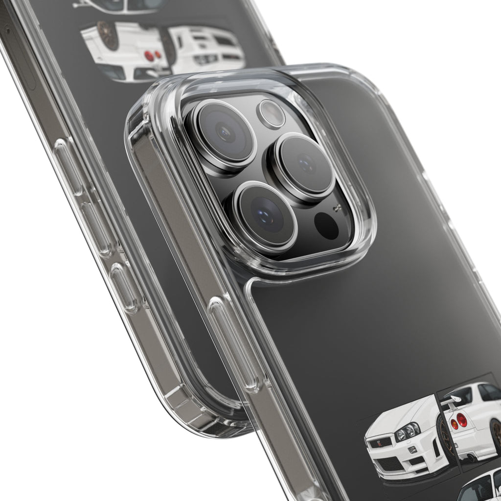 WHITE R34 GTR PHONE CASES