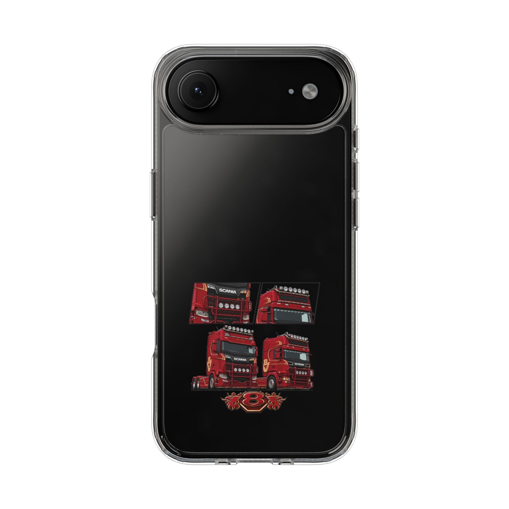 2 RED SCANIA S-SERIES PHONE CASES