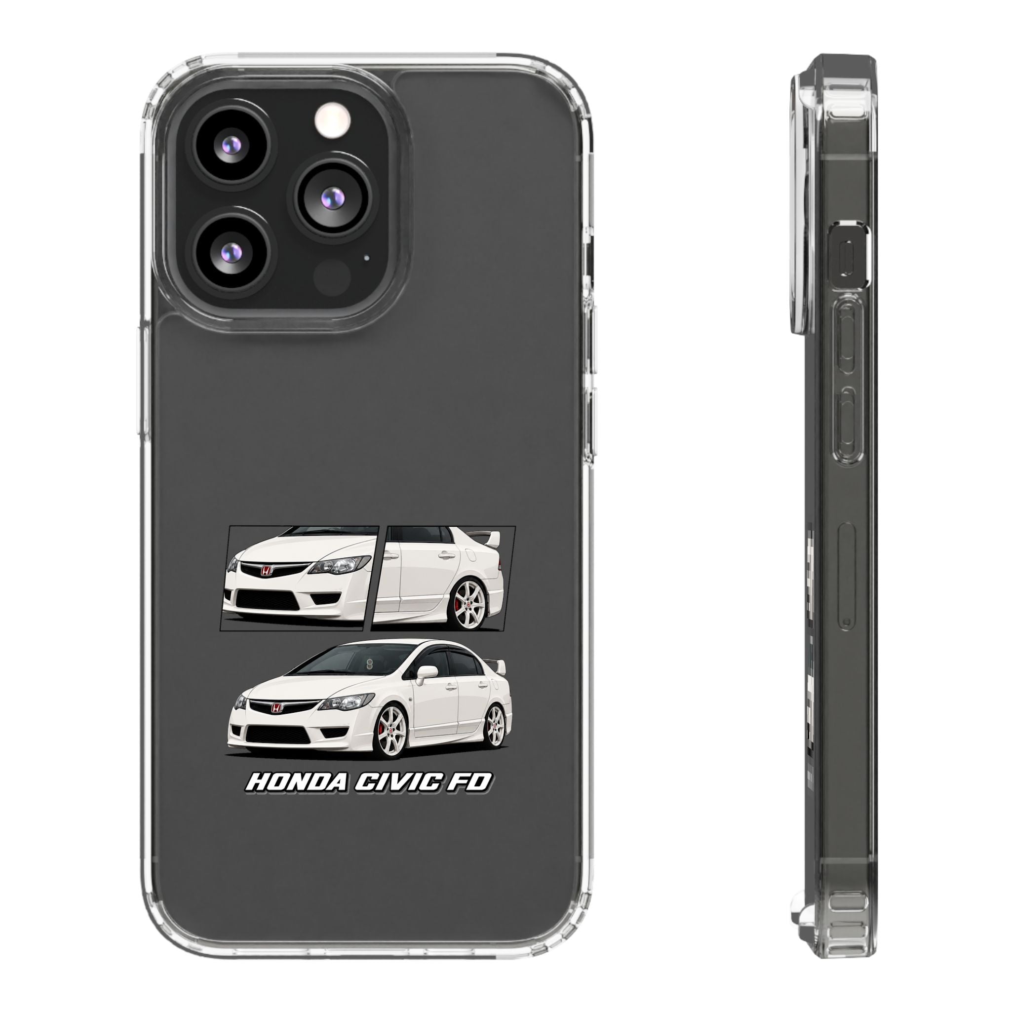 WHITE CIVIC FD PHONE CASES