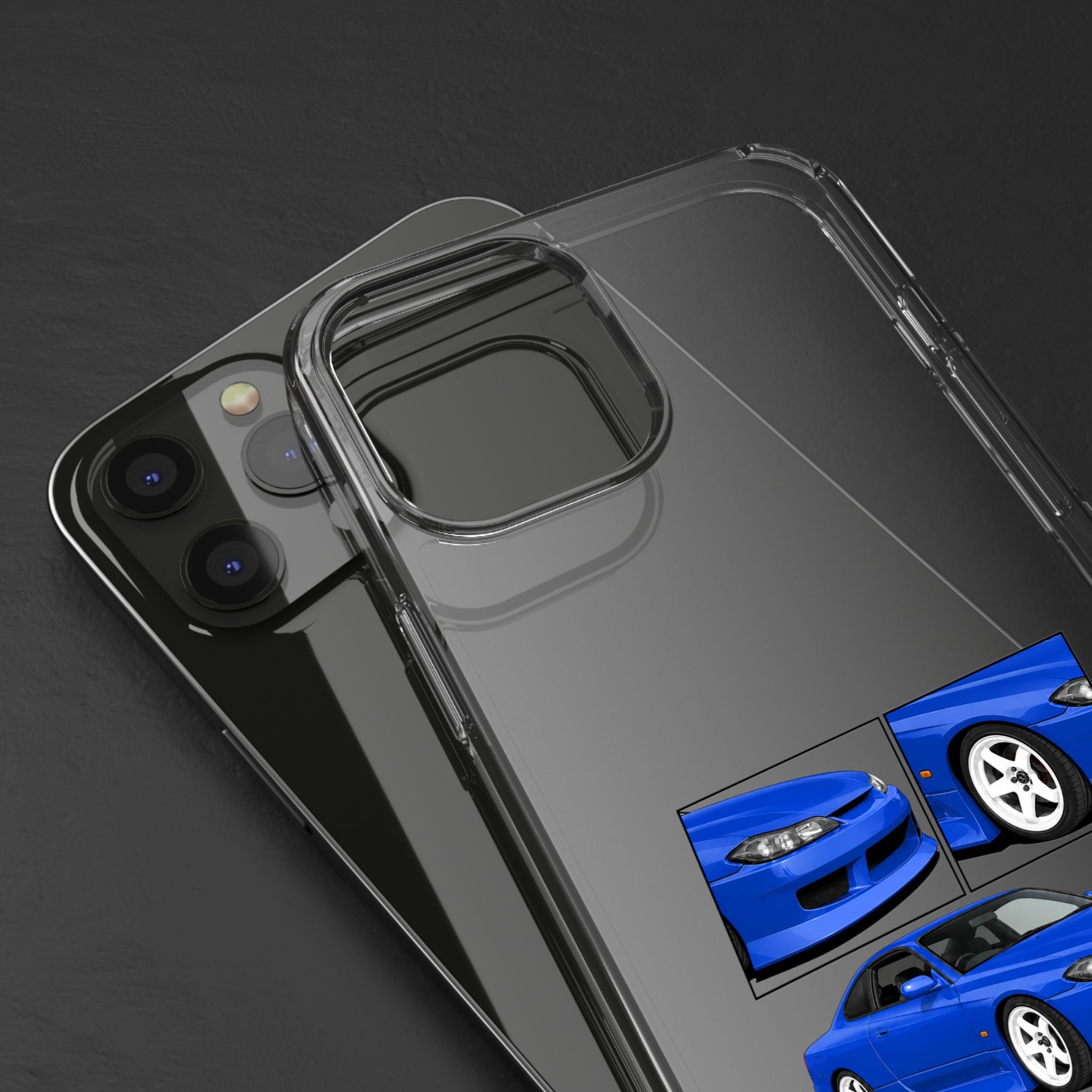 BLUE NISSAN S15 PHONE CASES