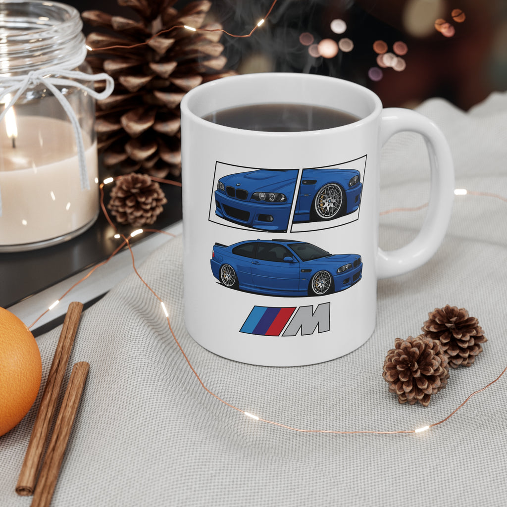 BLUE BMW M3 E46 MUG