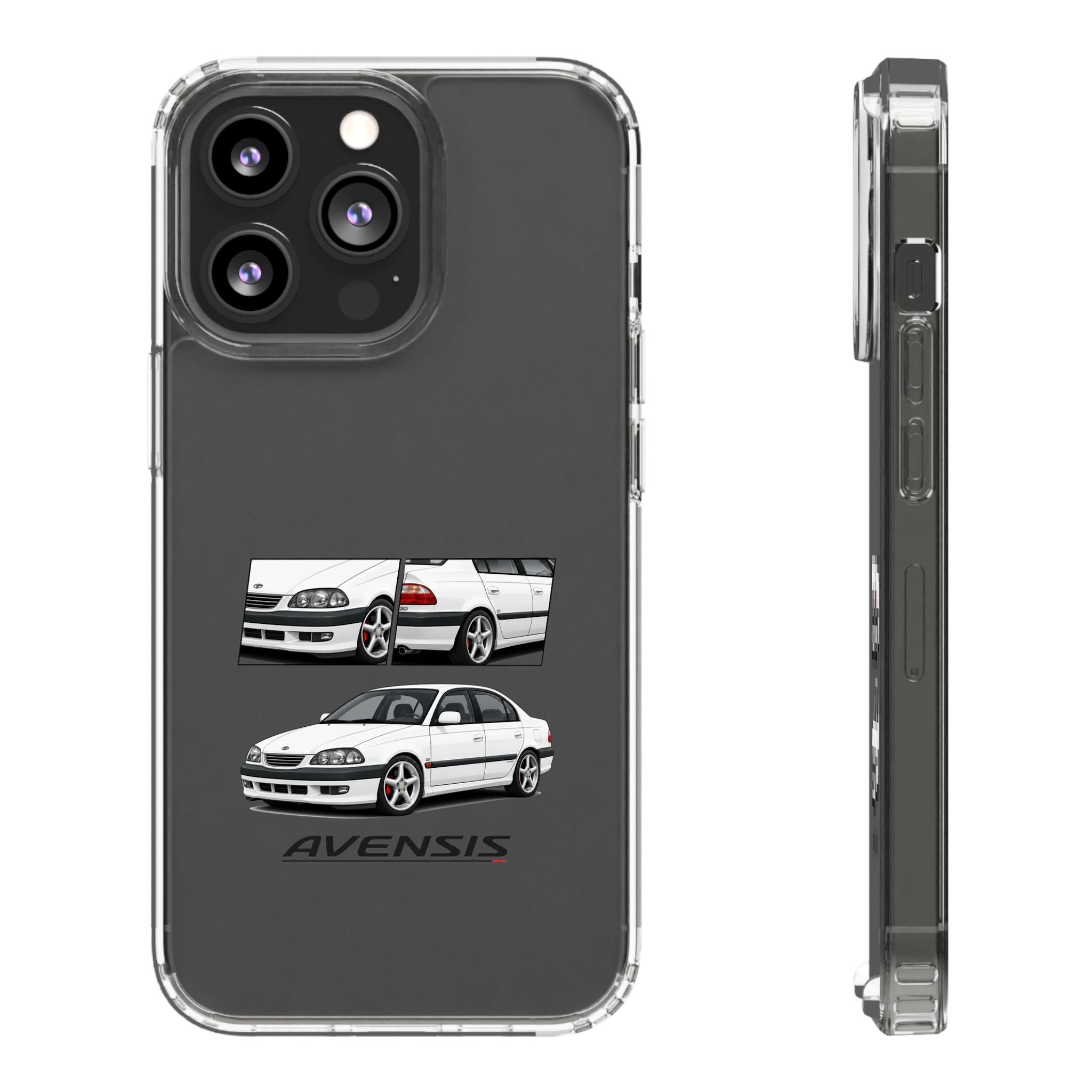 WHITE TOYOTA AVENSIS PHONE CASES