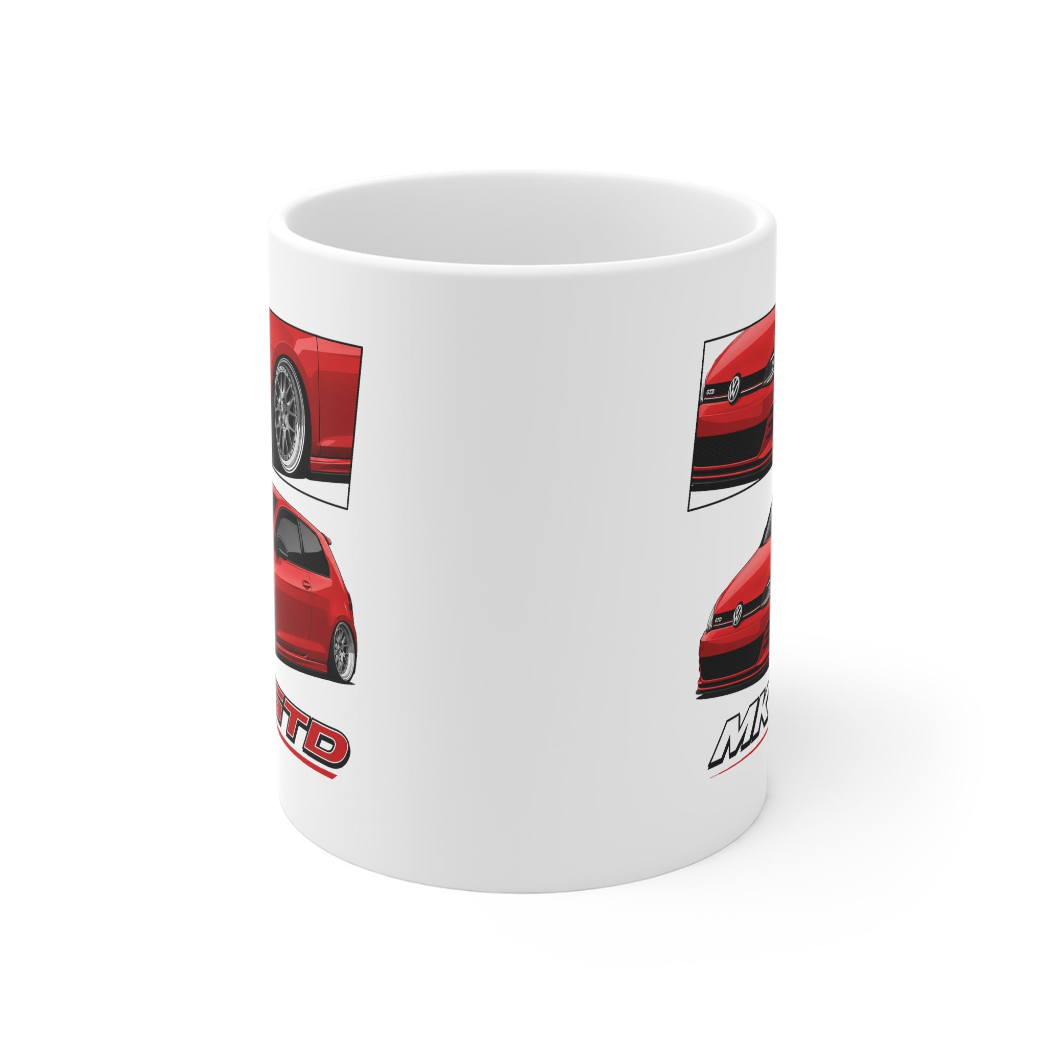 RED VW MK7 GOLF GTD MUG
