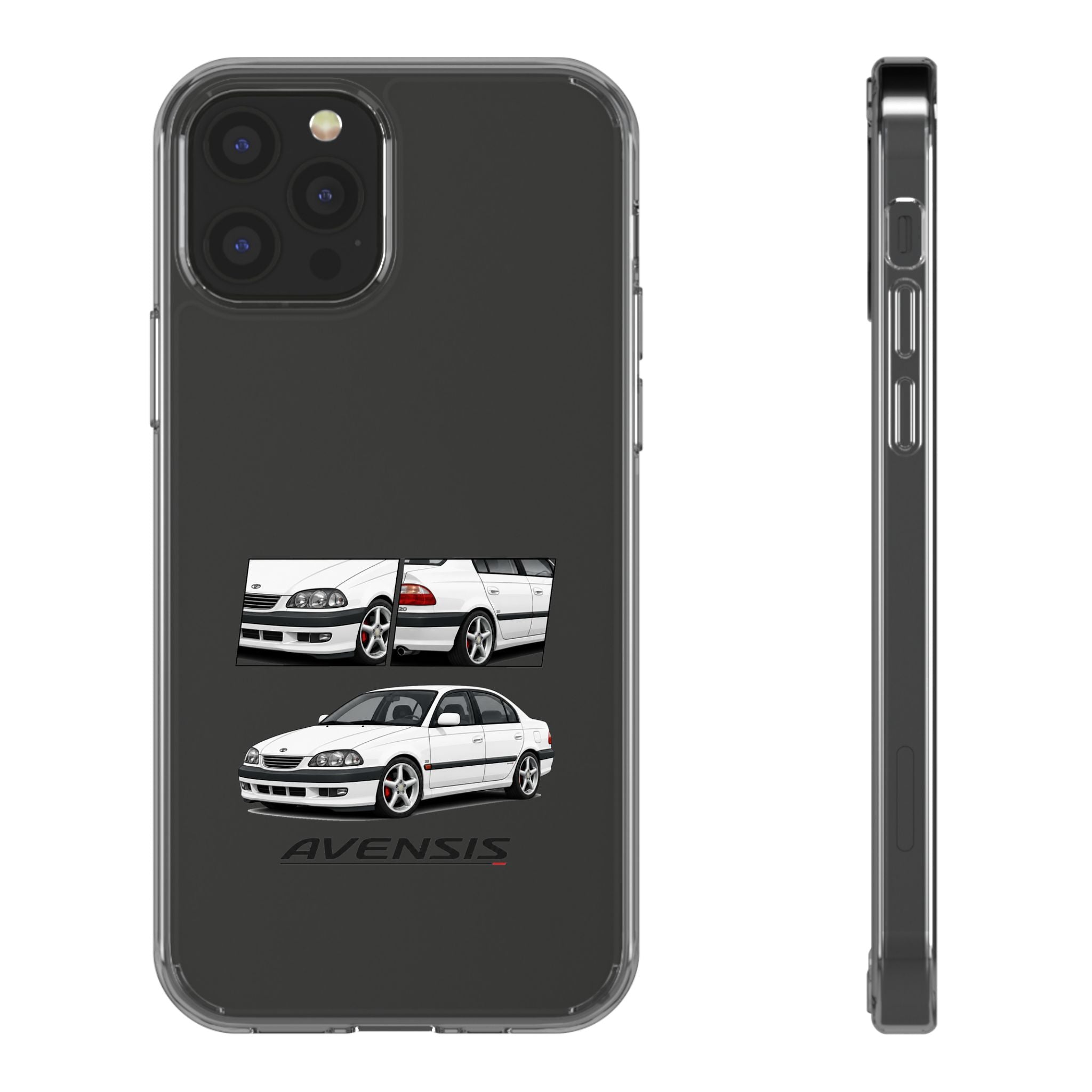 WHITE TOYOTA AVENSIS PHONE CASES