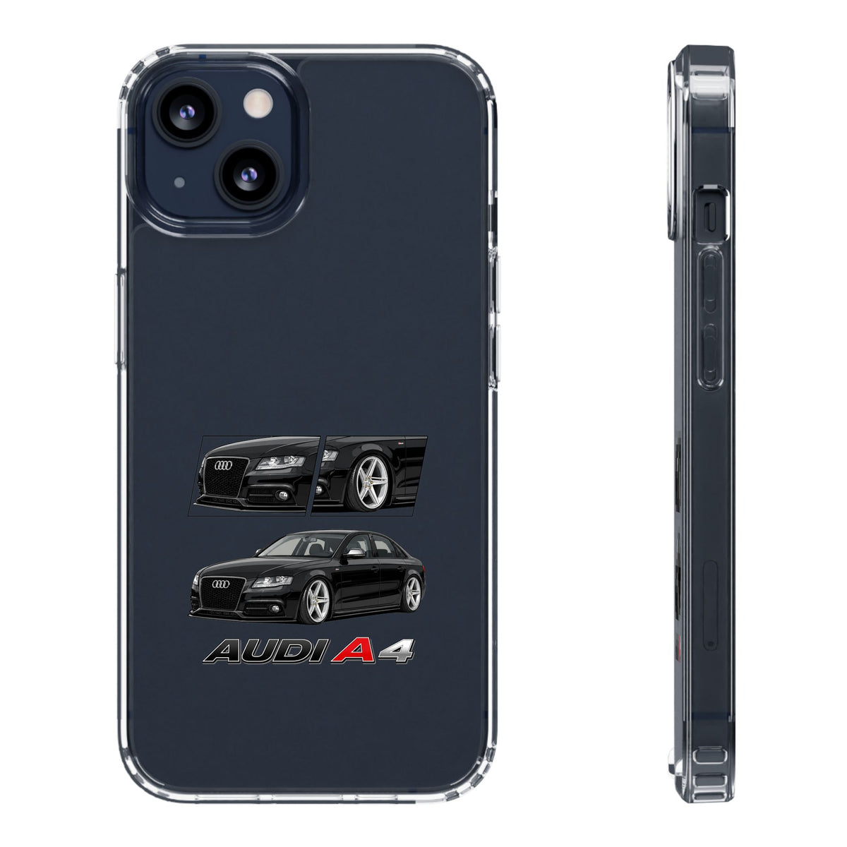 BLACK B8 AUDI A4 PHONE CASES