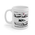 WHITE VW CADDY MUG