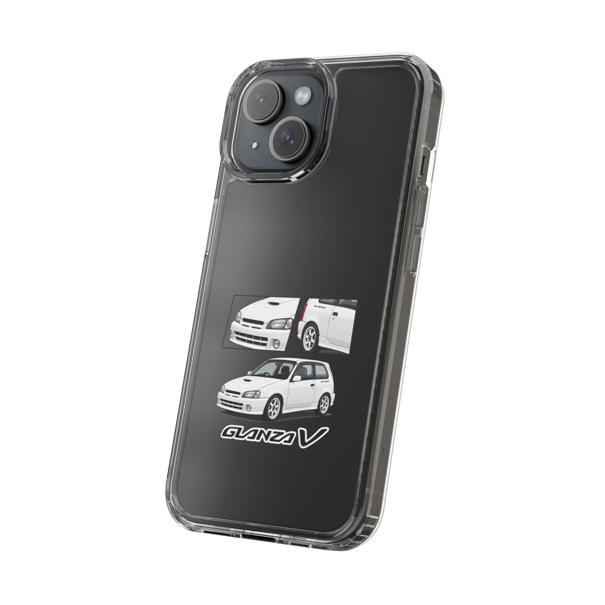 WHITE TOYOTA GLANZA PHONE CASES