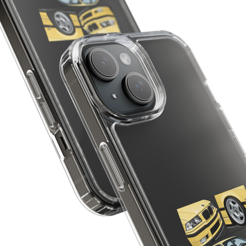 YELLOW BMW E36 PHONE CASE