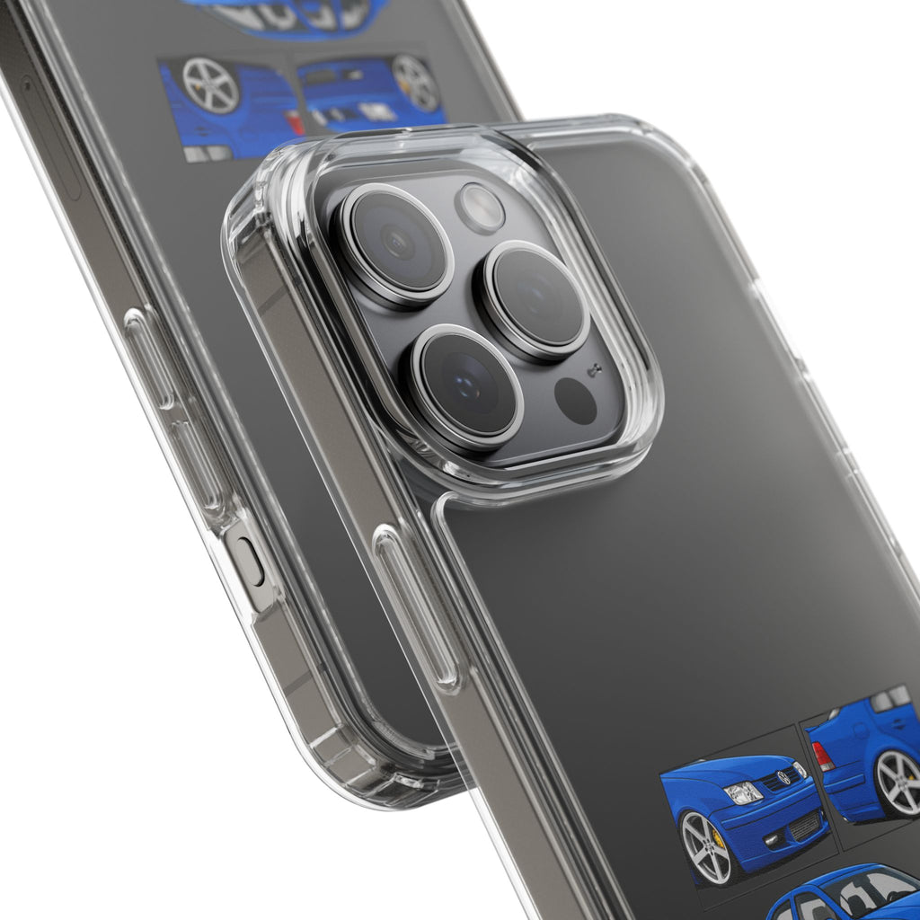 BLUE VOLKSWAGEN BORA PHONE CASES