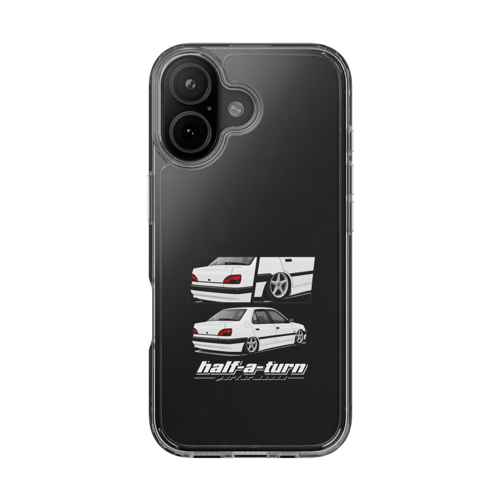 WHITE 306 SEDAN PHONE CASES