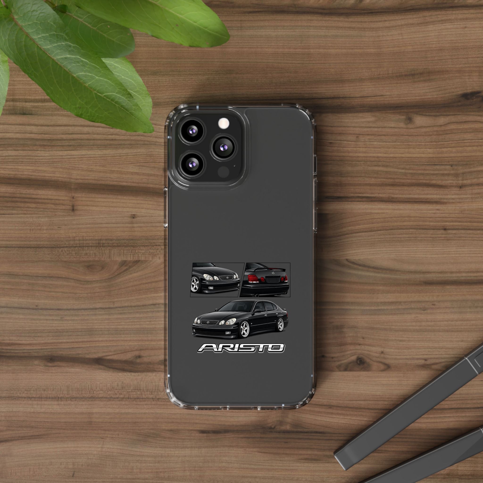 BLACK TOYOTA ARISTO PHONE CASES