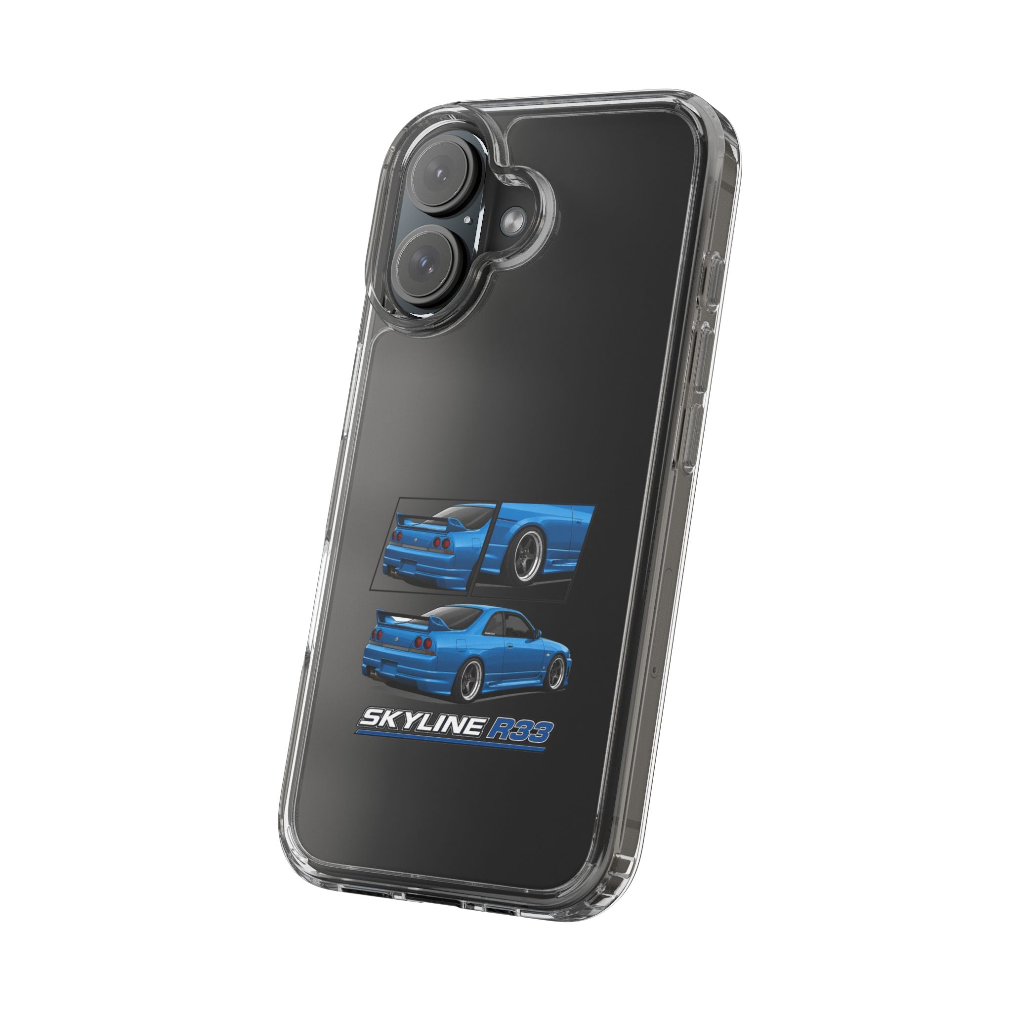 BLUE SKYLINE R33 PHONE CASE