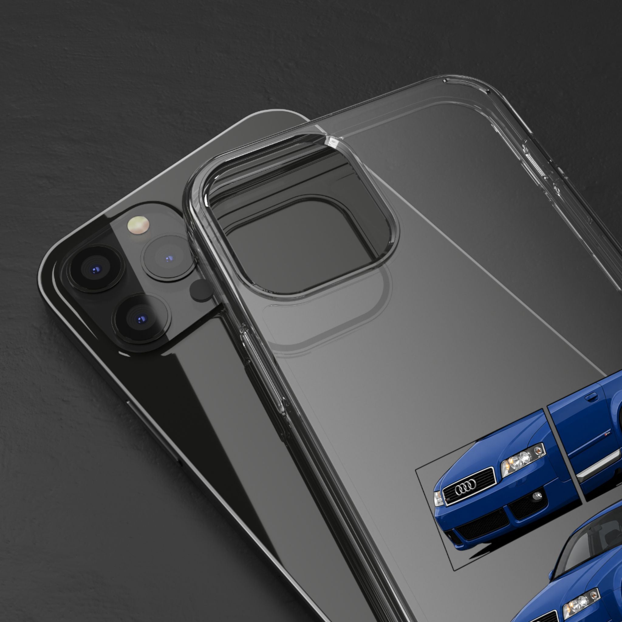 BLUE AUDI A4 B6 PHONE CASES