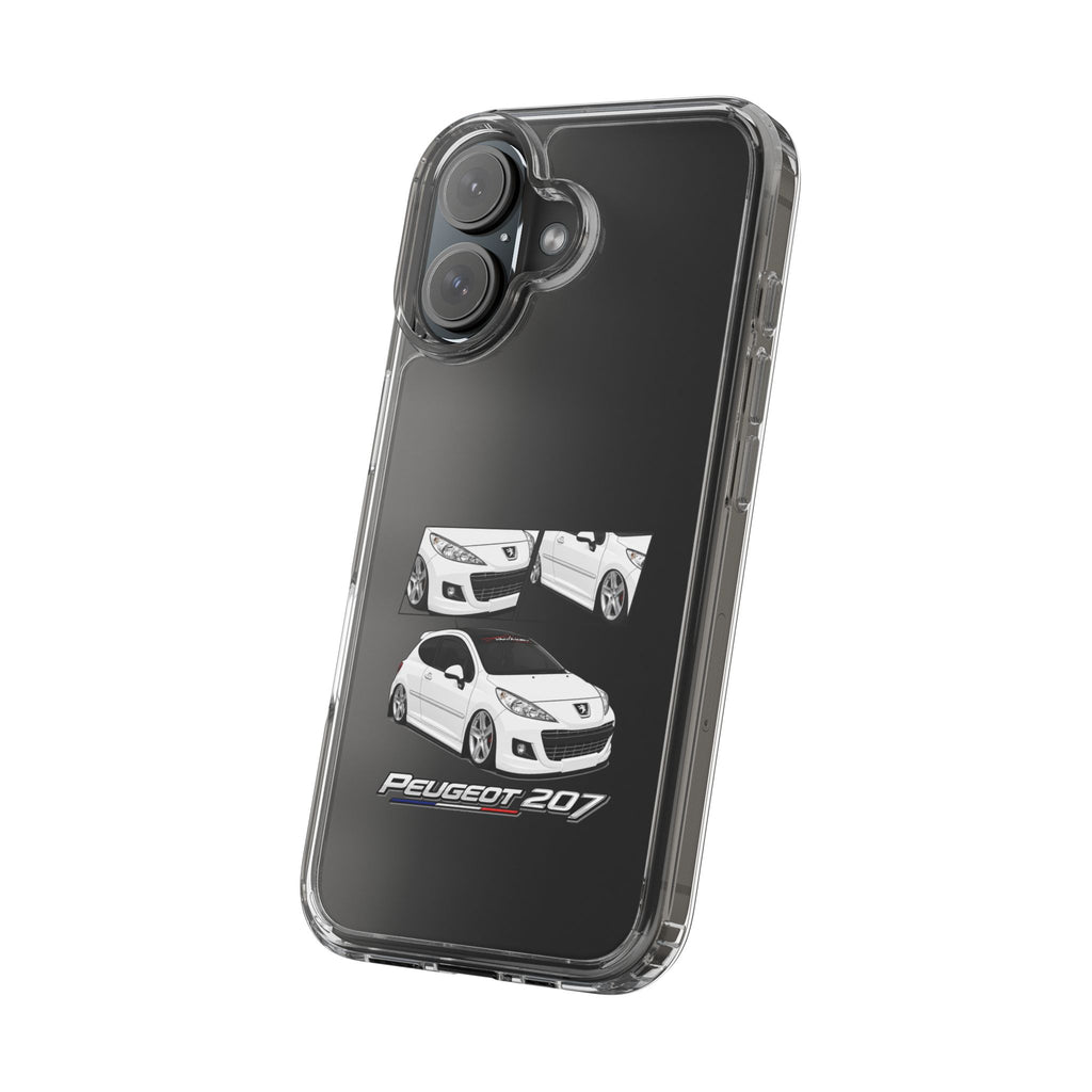 WHITE PEUGEOT 207 PHONE CASES