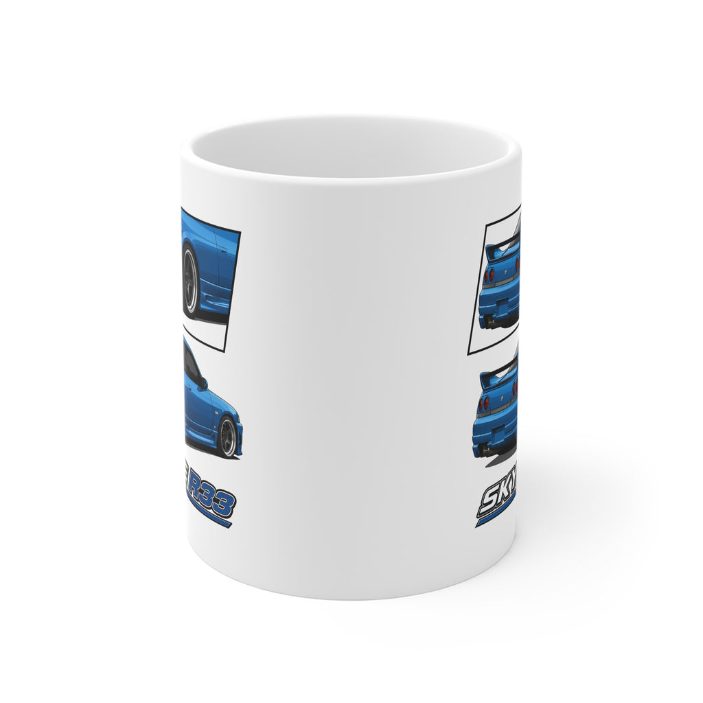 BLUE SKYLINE R33 MUG