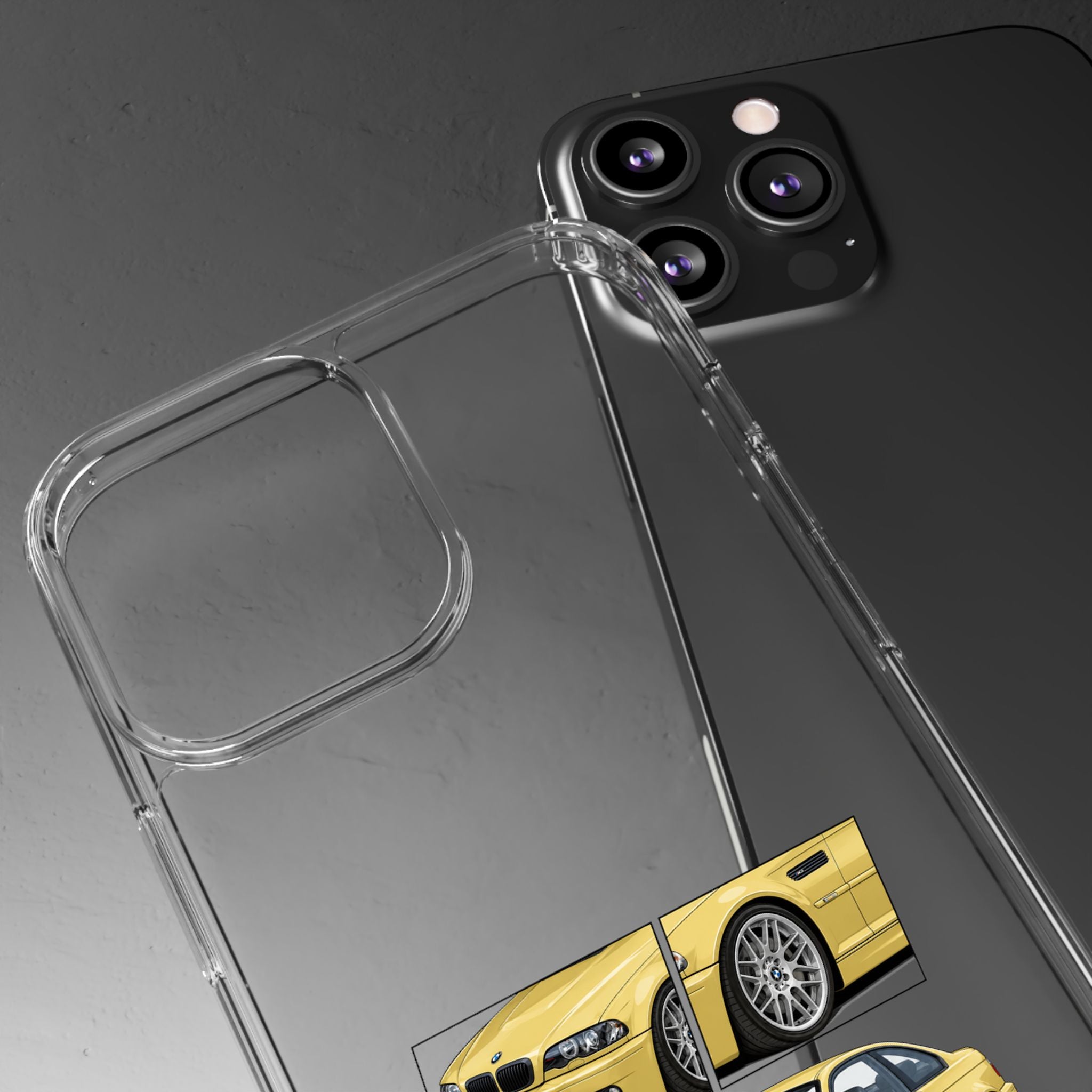 YELLOW BMW E46 PHONE CASES