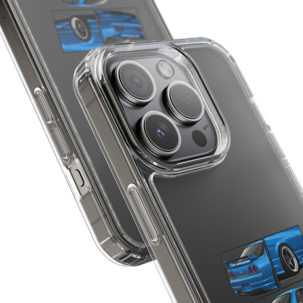 BLUE SKYLINE R33 PHONE CASE