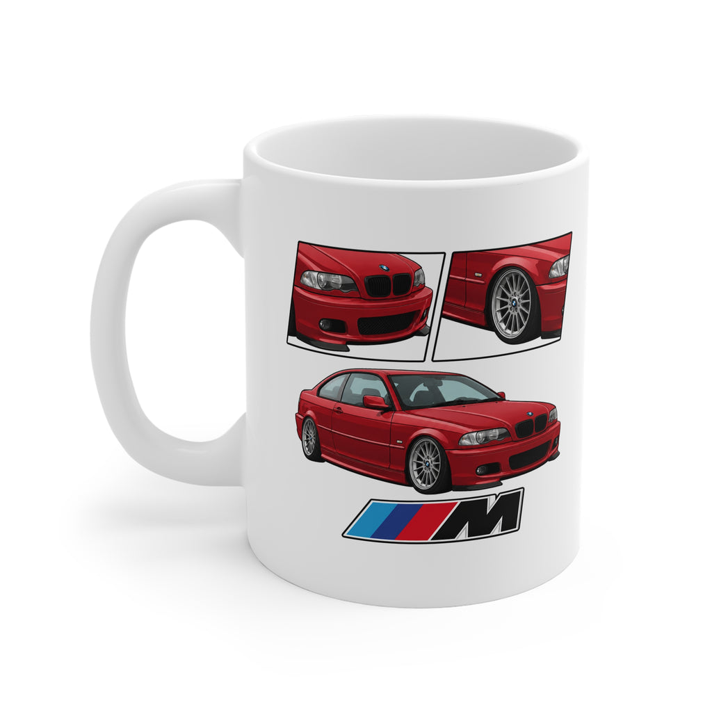 RED BMW E46 MUG