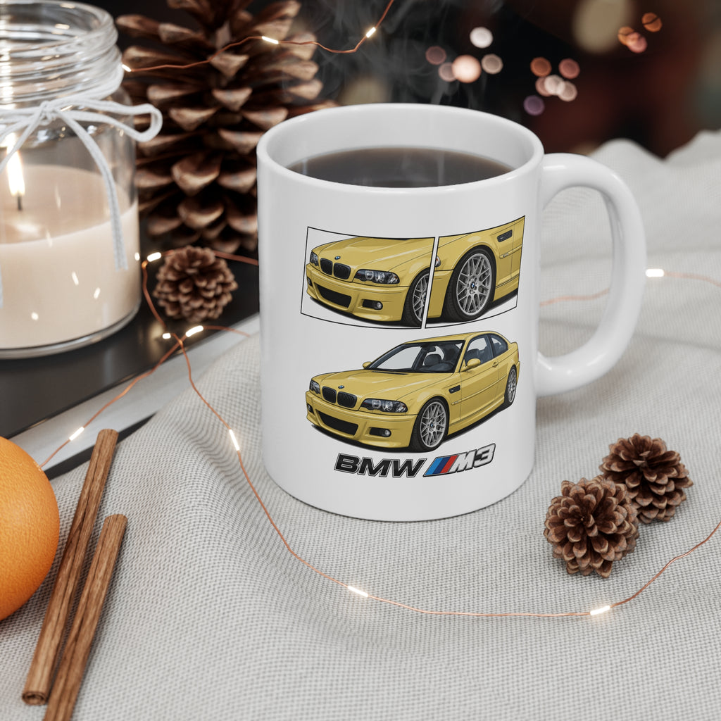 YELLOW BMW E46 MUG