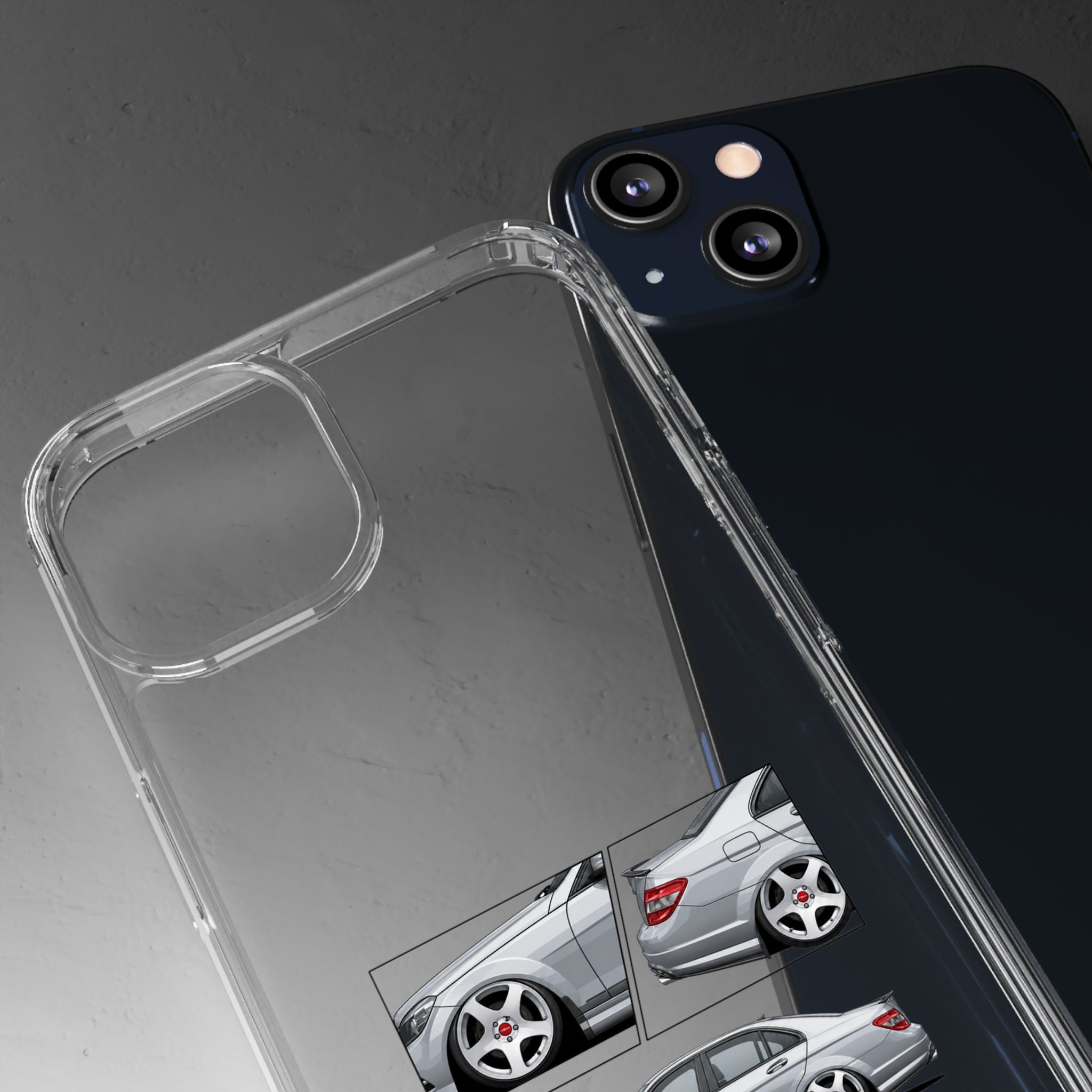 SILVER MERC C-CLASS PHONE CASES