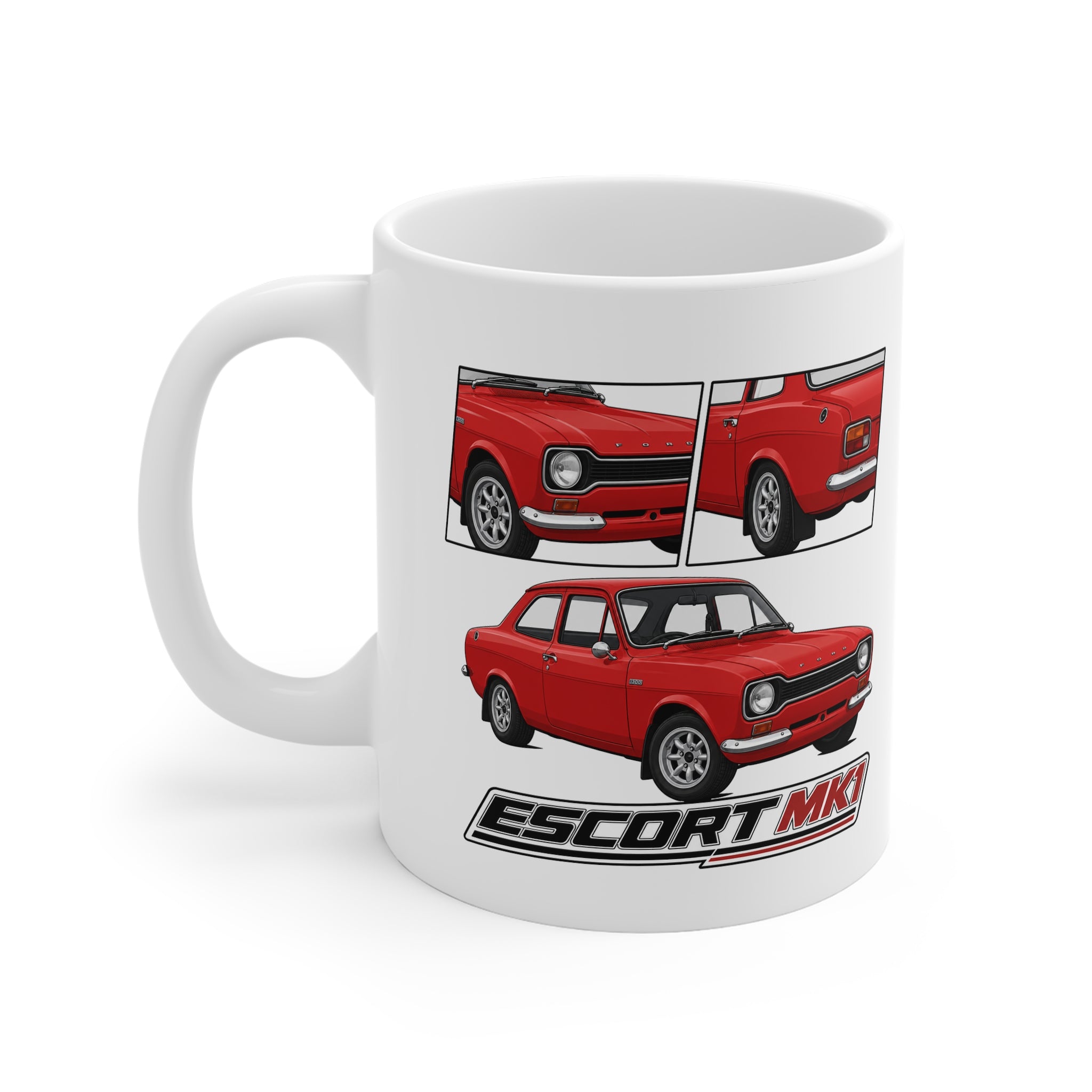 RED FORD ESCORT MK1 MUG