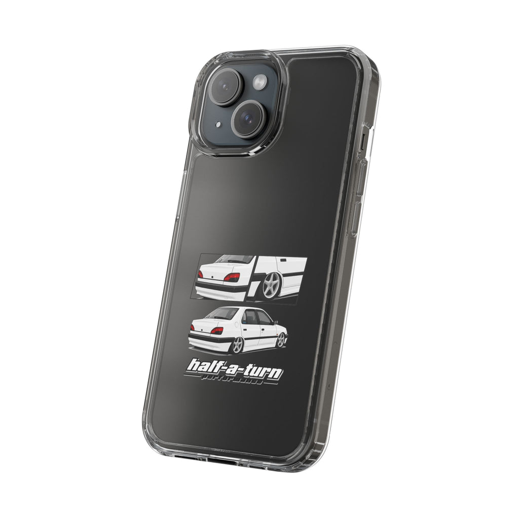 WHITE 306 SEDAN PHONE CASES