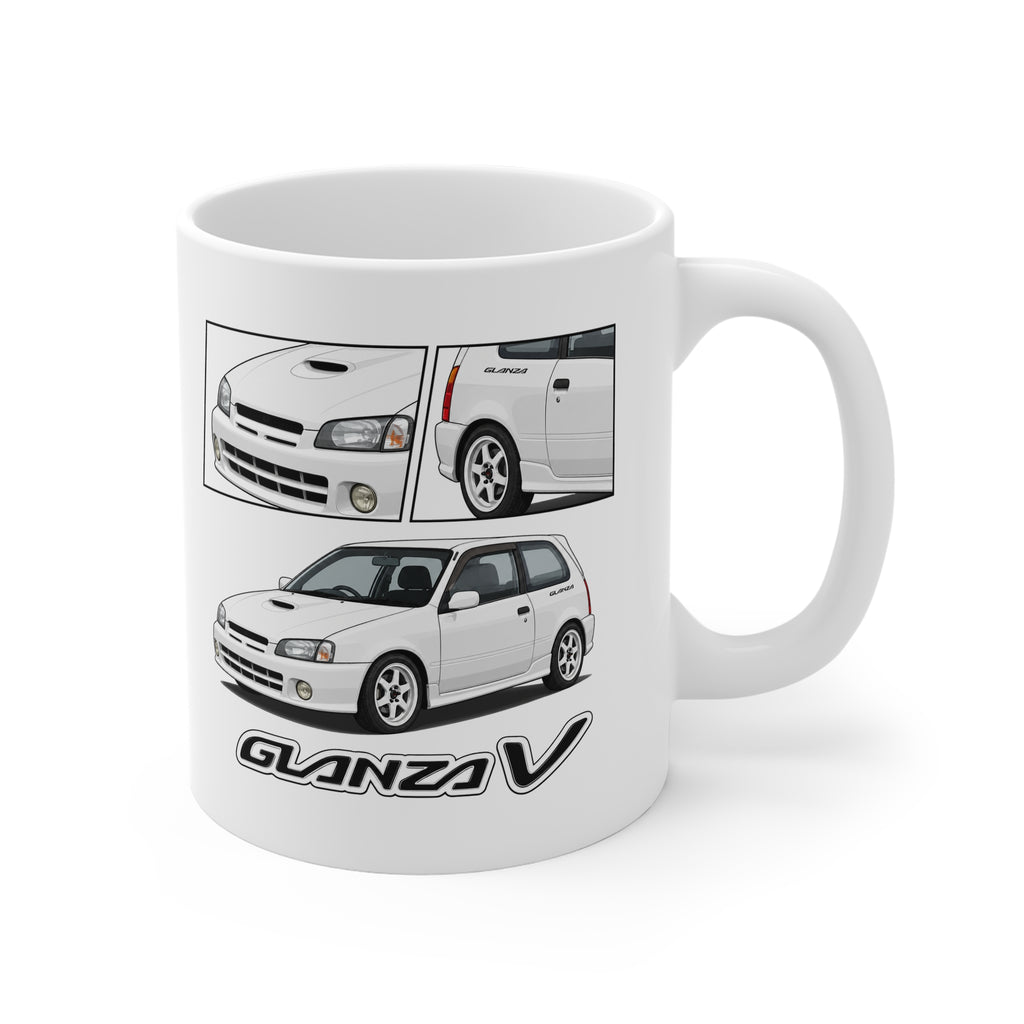 WHITE TOYOTA GLANZA MUG