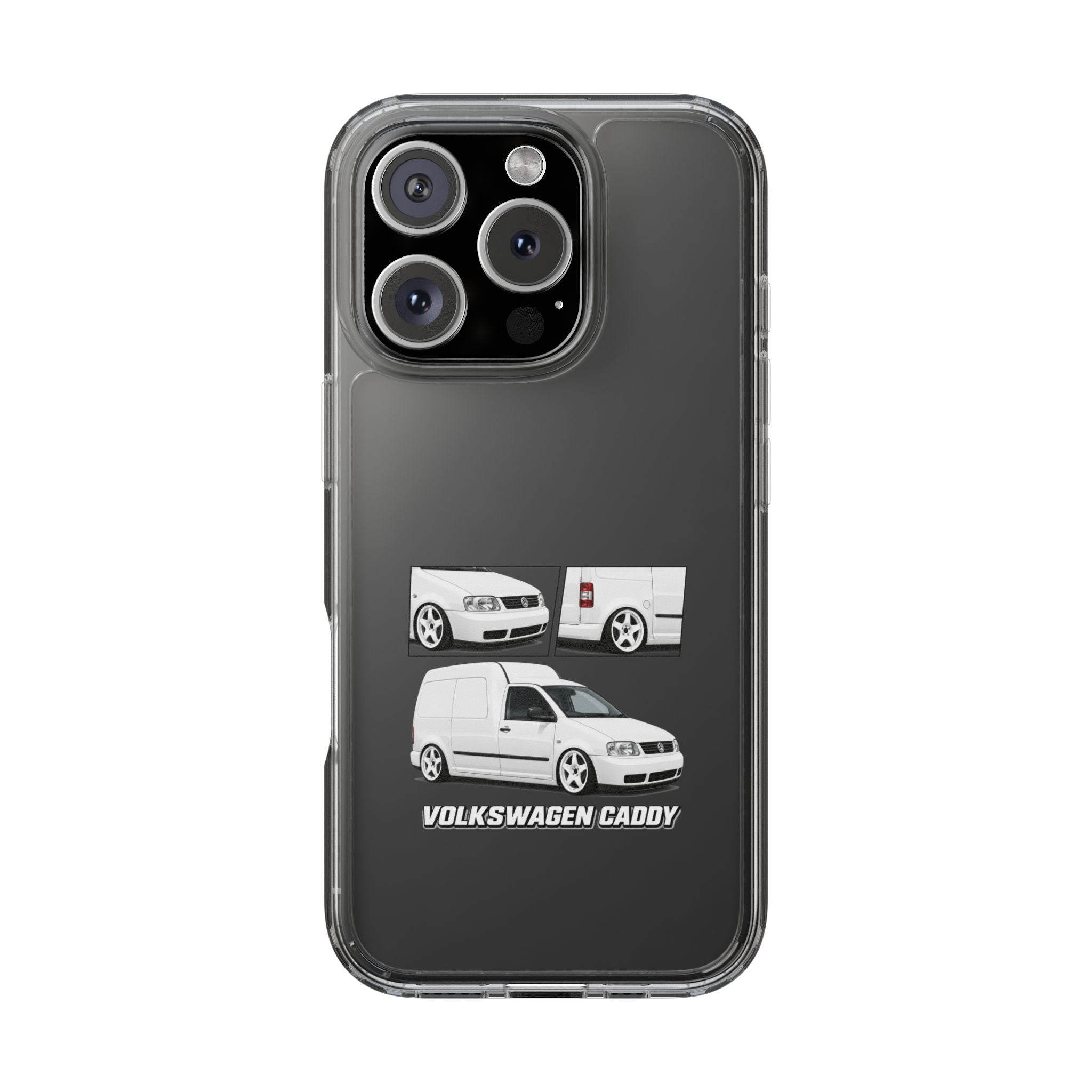 WHITE VW CADDY PHONE CASES