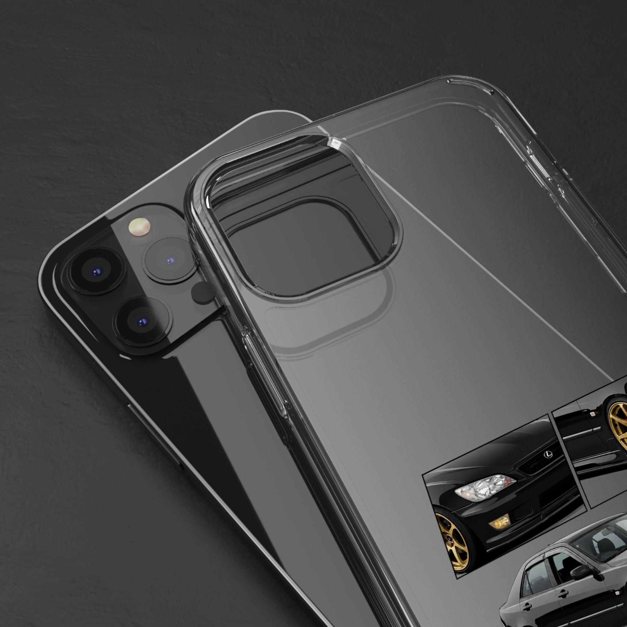 BLACK LEXUS IS200 PHONE CASES