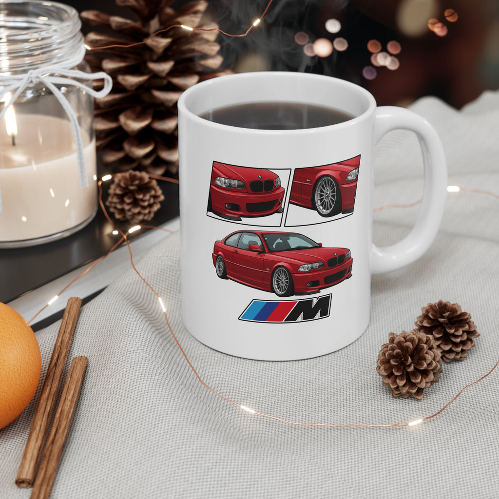 RED BMW E46 MUG
