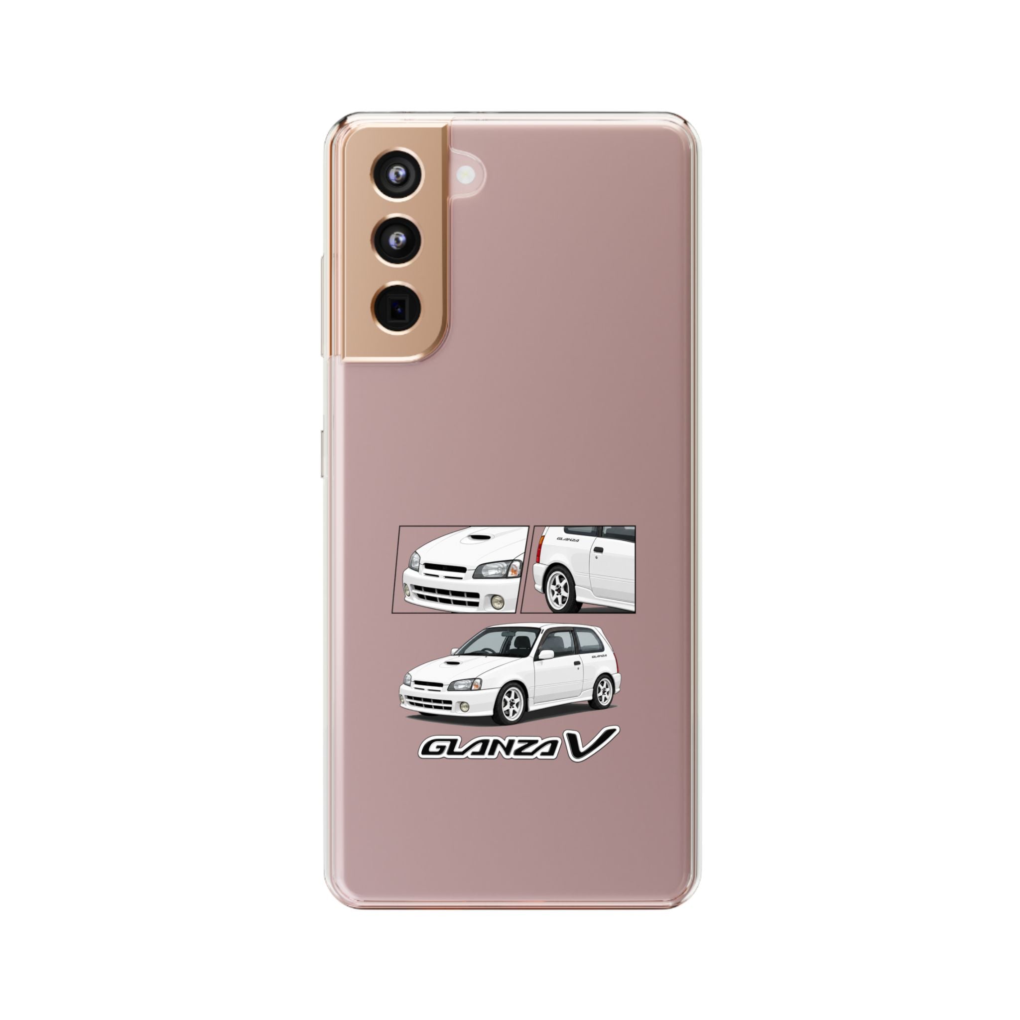 WHITE TOYOTA GLANZA PHONE CASES