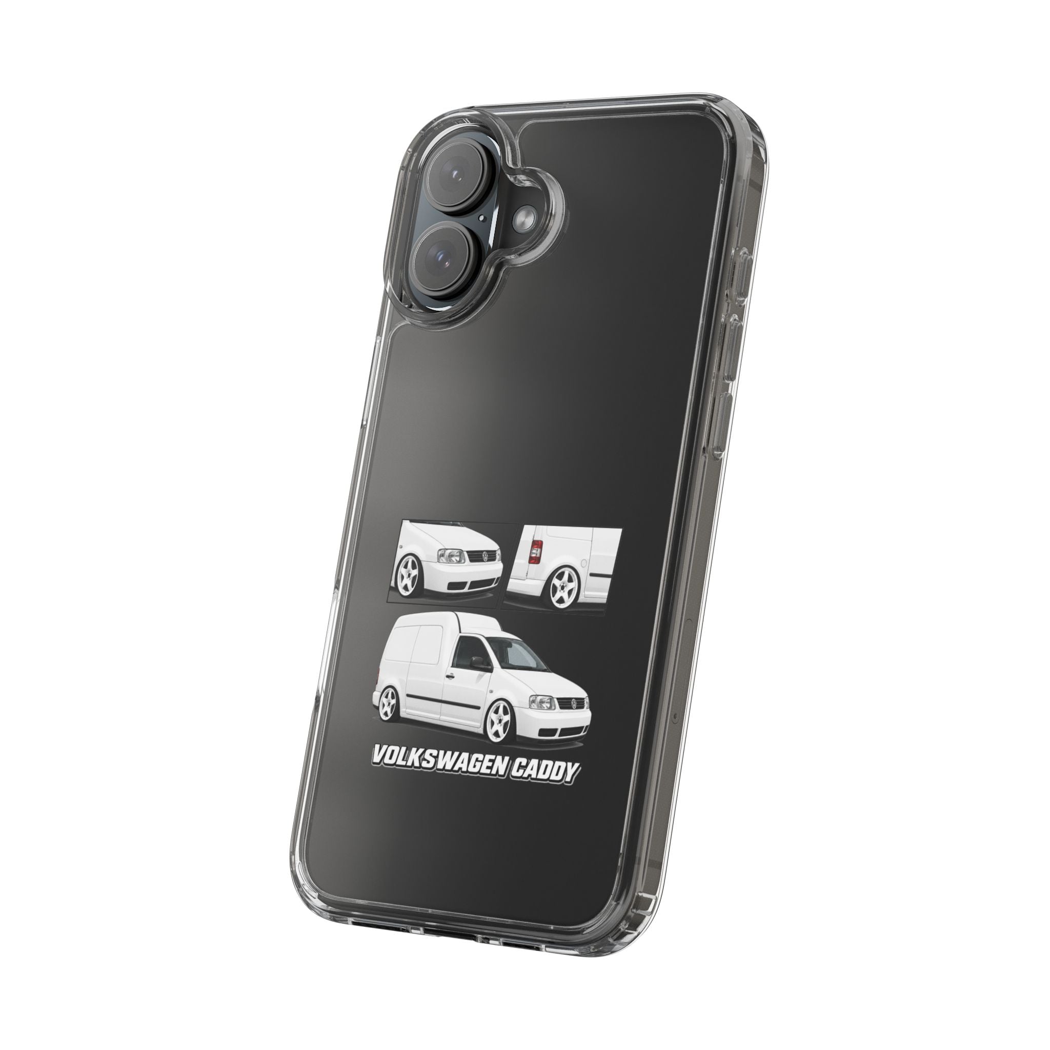 WHITE VW CADDY PHONE CASES